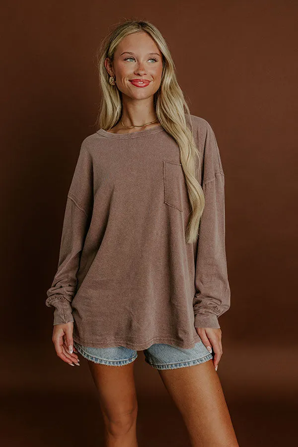 The Essential Oversized Vintage Wash Tee in Hazelnut sold by Impressions product image thumbnail 2