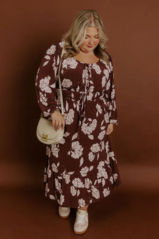 Savannah Weekend Floral Midi Dress Curves sold by Impressions