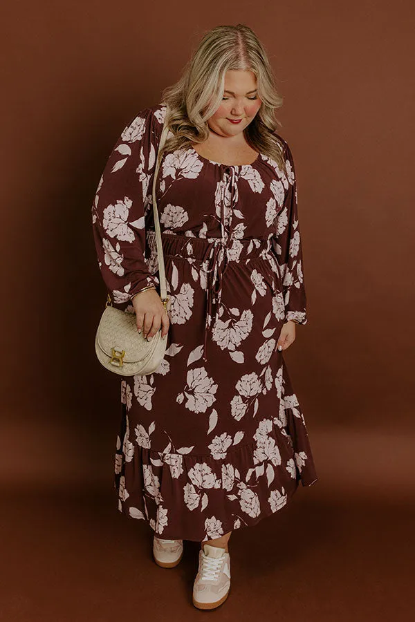 Savannah Weekend Floral Midi Dress Curves sold by Impressions