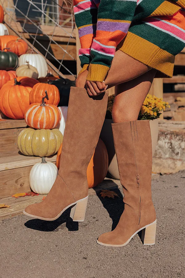 The Shiloh Faux Nubuck Knee High Boot In Brown sold by Impressions product image thumbnail 5
