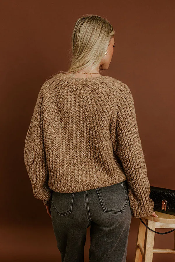 Cozy Vibes Knit Sweater in Mocha sold by Impressions product image thumbnail 4