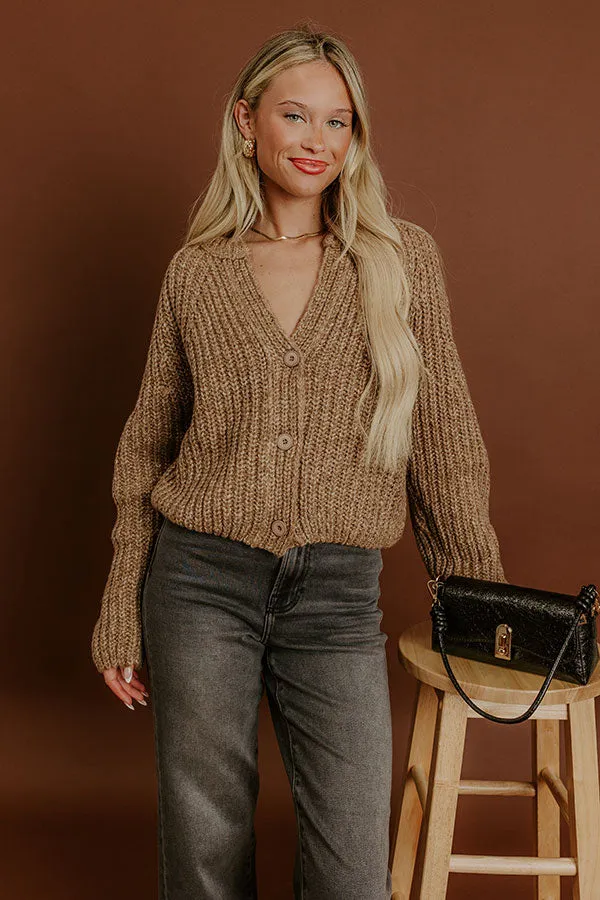 Cozy Vibes Knit Sweater in Mocha sold by Impressions
