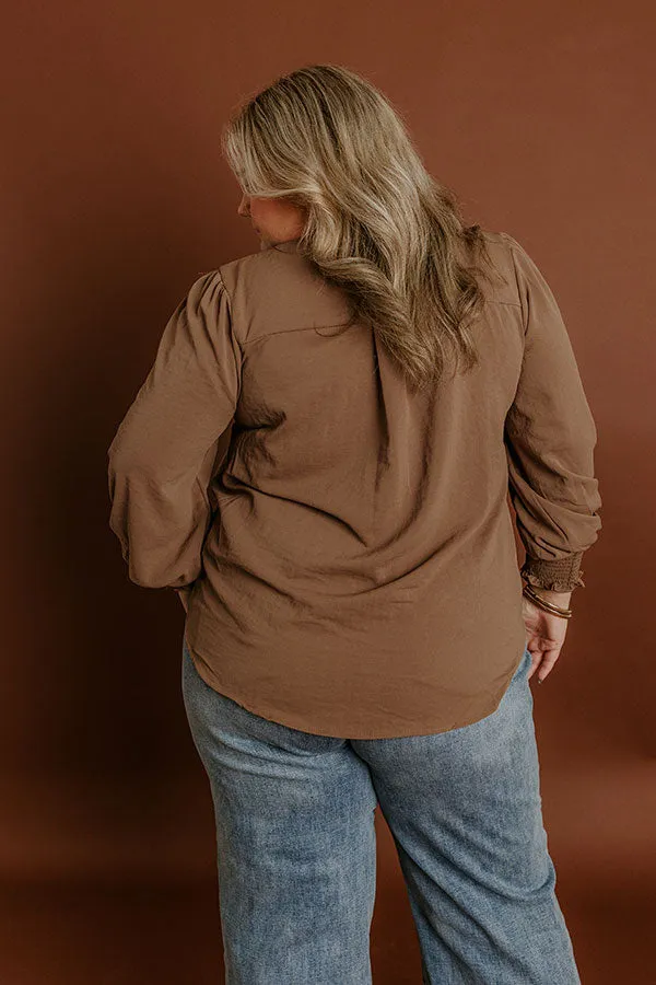 Soho Sophisticate Shift Top in Mocha Curves sold by Impressions product image thumbnail 5