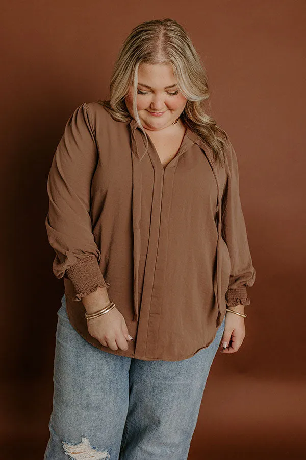 Soho Sophisticate Shift Top in Mocha Curves sold by Impressions