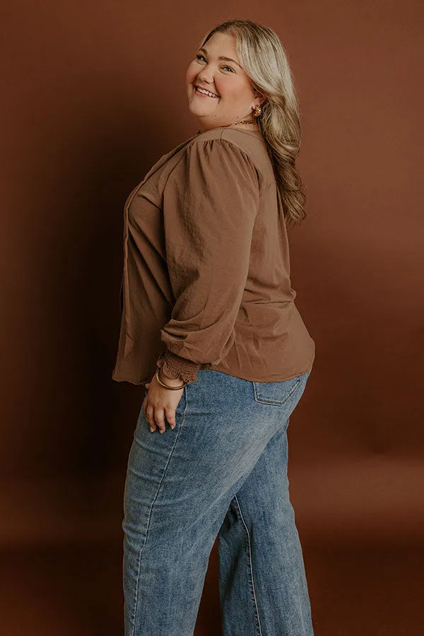 Soho Sophisticate Shift Top in Mocha Curves sold by Impressions product image thumbnail 4