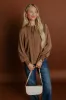 Soho Sophisticate Shift Top in Mocha sold by Impressions