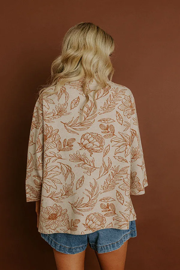 Botanical Bliss Knit Sweater Top sold by Impressions product image thumbnail 5