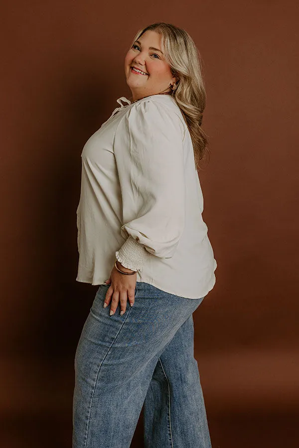 Soho Sophisticate Shift Top in Cream Curves sold by Impressions product image thumbnail 5