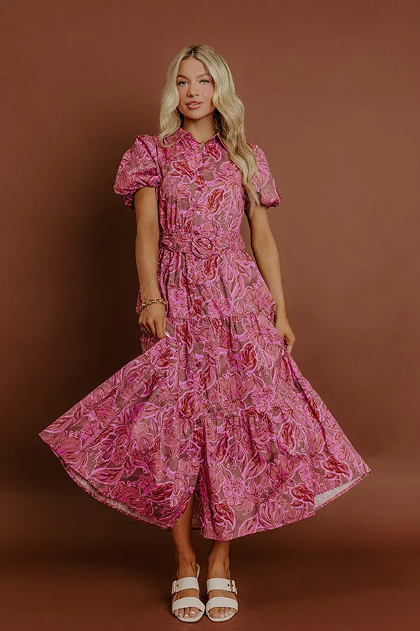 Chardonnay Charm Floral Midi Dress sold by Impressions product image thumbnail 5