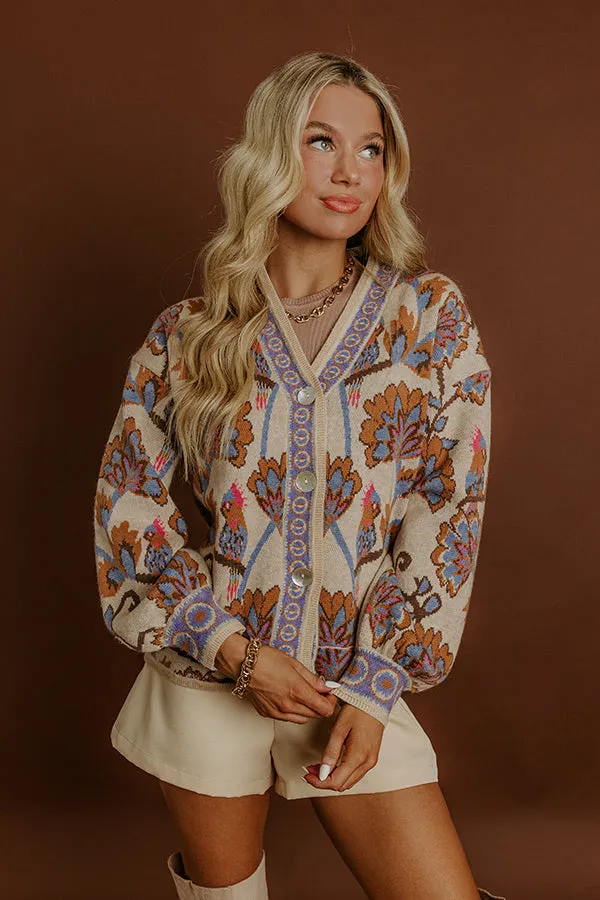 Petals And Pinot Floral Knit Cardigan sold by Impressions product image thumbnail 2