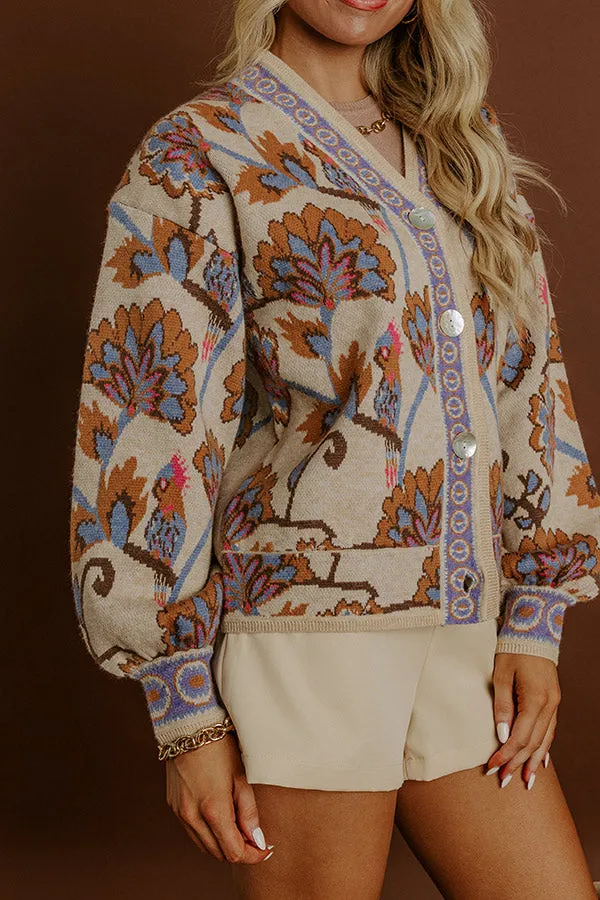 Petals And Pinot Floral Knit Cardigan sold by Impressions product image thumbnail 5