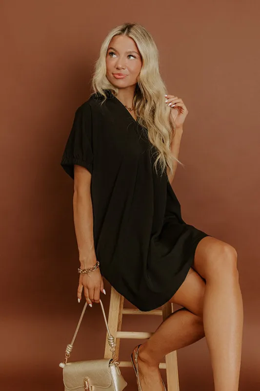 Broadway Muse Mini Dress in Black sold by Impressions