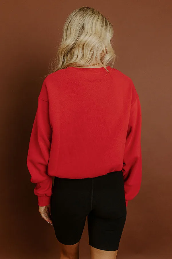 Cabin Cozy Sweatshirt in Red sold by Impressions product image thumbnail 5