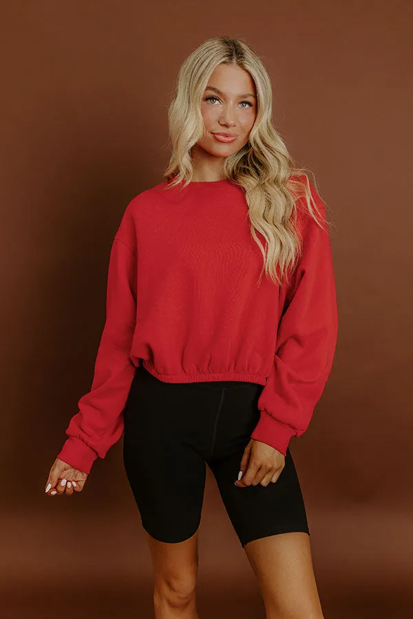 Cabin Cozy Sweatshirt in Red sold by Impressions product image thumbnail 2