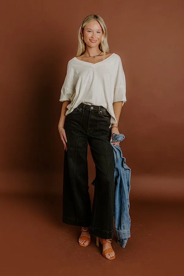 The Carmen High Waist Wide Leg Jean in Black sold by Impressions product image thumbnail 2