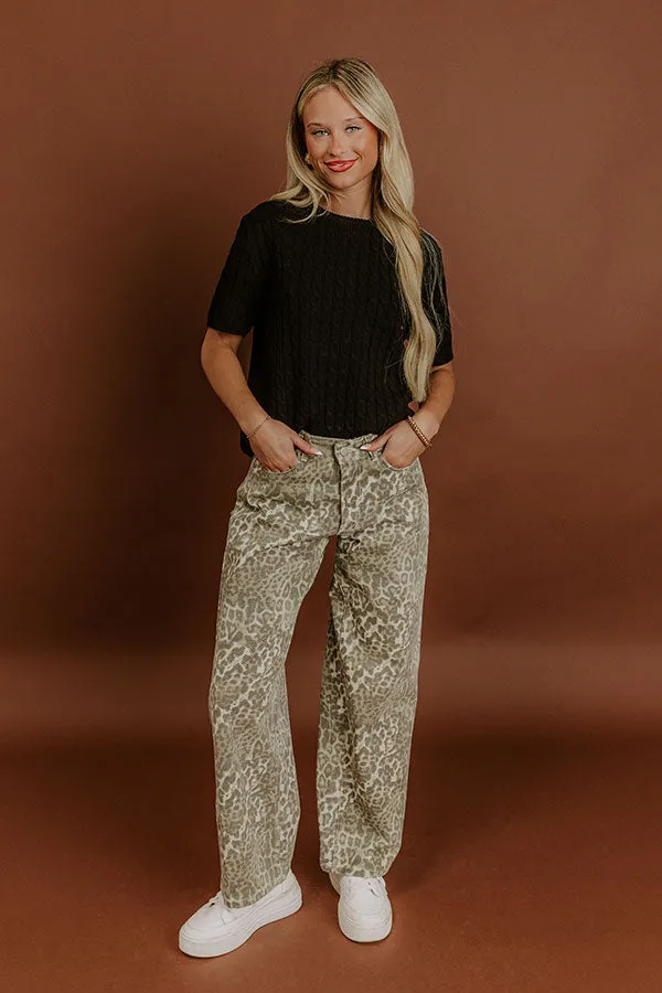 Uptown Charm Cable Knit Top in Black sold by Impressions product image thumbnail 2