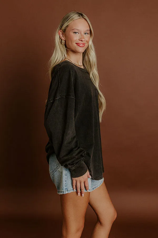 The Essential Oversized Vintage Wash Tee in Black sold by Impressions product image thumbnail 4