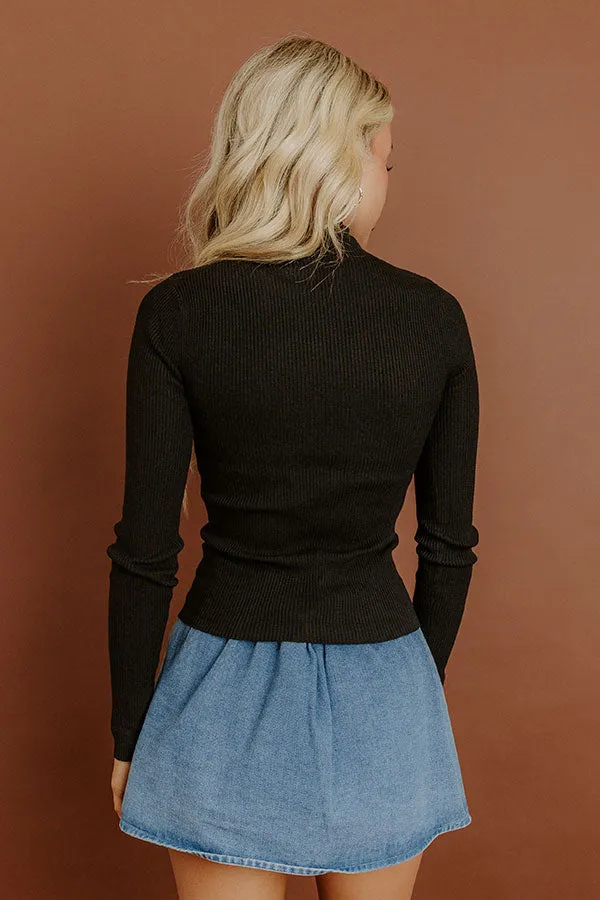 All About Layers Ribbed Top in Black sold by Impressions product image thumbnail 5