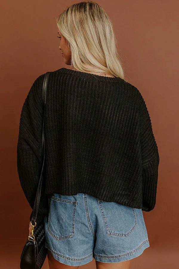 The First Chill Knit Sweater in Black sold by Impressions product image thumbnail 5