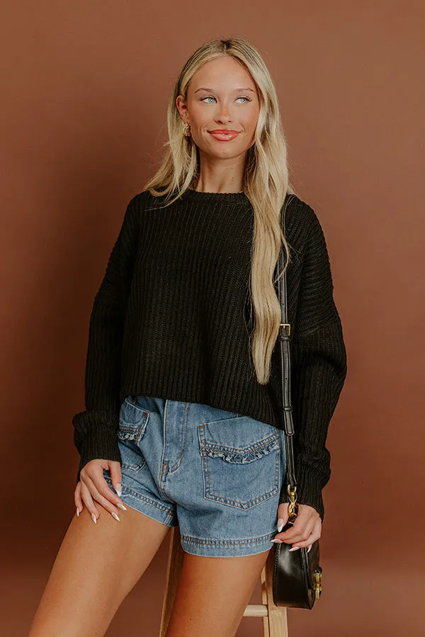 The First Chill Knit Sweater in Black sold by Impressions product image thumbnail 2