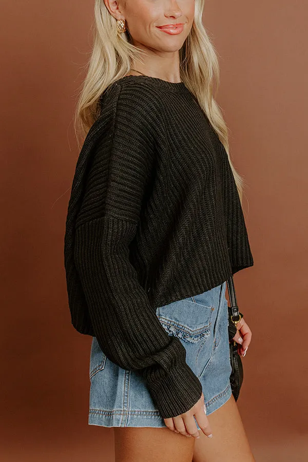 The First Chill Knit Sweater in Black sold by Impressions product image thumbnail 4