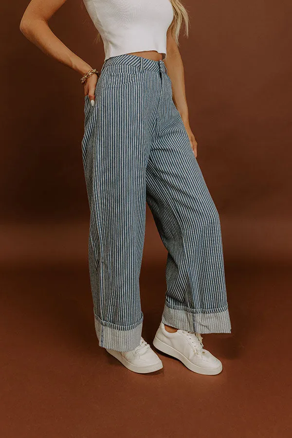 The Alex High Waist Stripe Wide Leg Jean sold by Impressions product image thumbnail 5