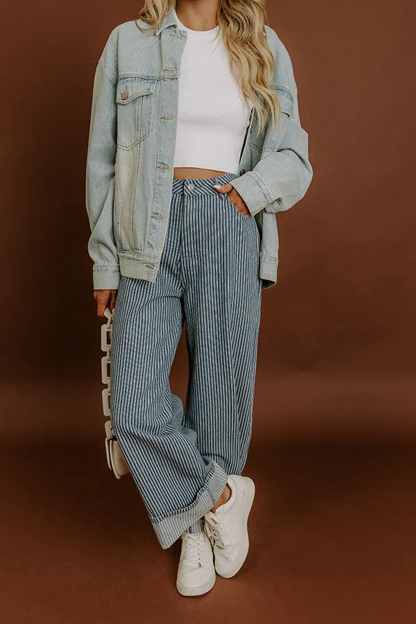 The Alex High Waist Stripe Wide Leg Jean sold by Impressions product image thumbnail 2