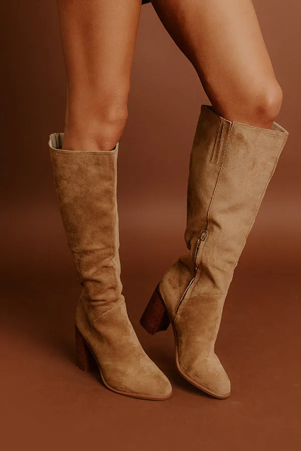 The Shiloh Faux Suede Knee High Boot In Camel sold by Impressions product image thumbnail 3