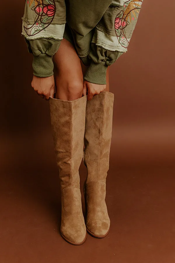 The Shiloh Faux Suede Knee High Boot In Camel sold by Impressions product image thumbnail 4