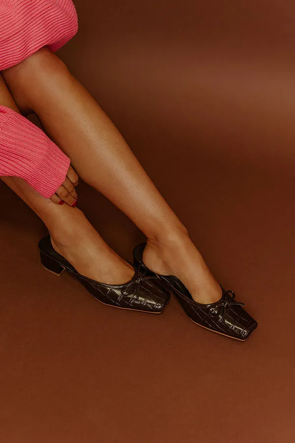 Geneva Faux Leather Heel in Chestnut sold by Impressions product image thumbnail 4