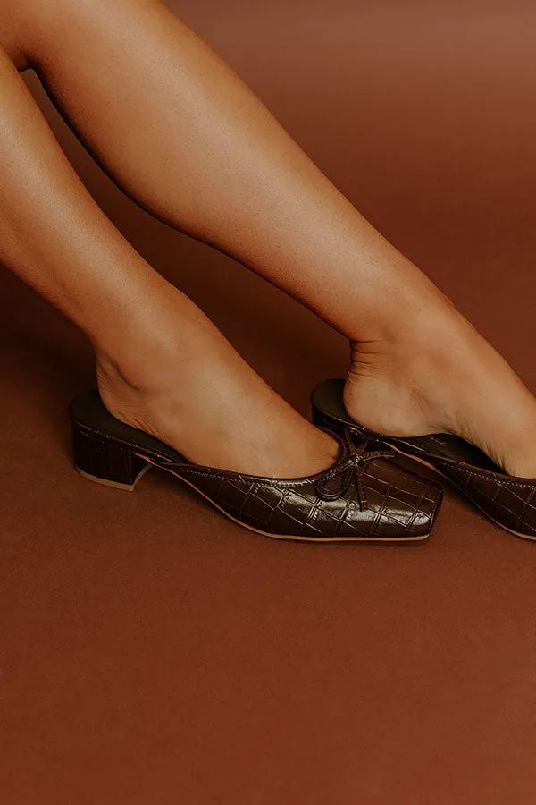 Geneva Faux Leather Heel in Chestnut sold by Impressions product image thumbnail 2