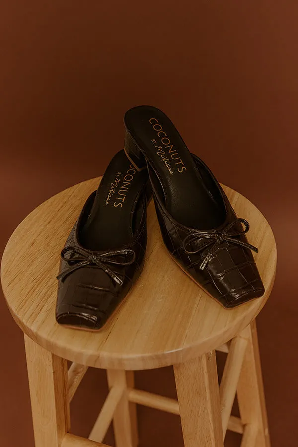 Geneva Faux Leather Heel in Chestnut sold by Impressions product image thumbnail 3