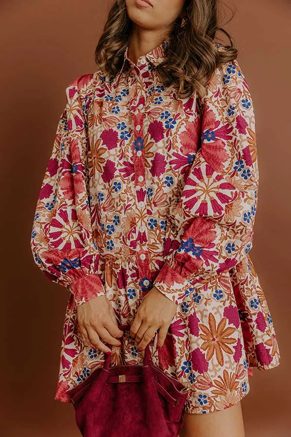 Vineyard Toast Floral Mini Dress sold by Impressions product image thumbnail 3