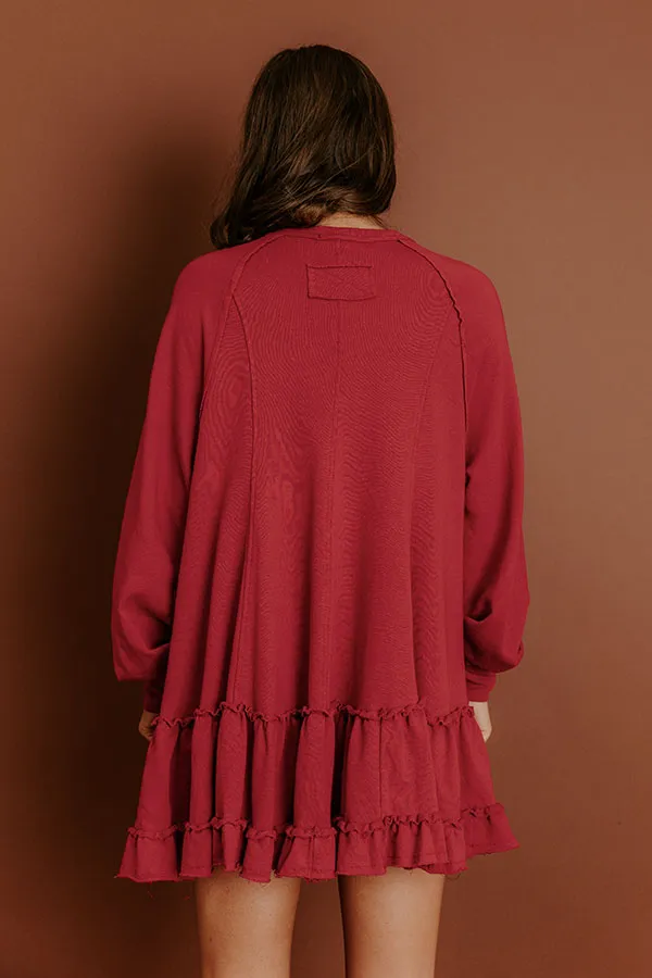 Kind Eyes Eyelet Mini Dress in Red sold by Impressions product image thumbnail 5