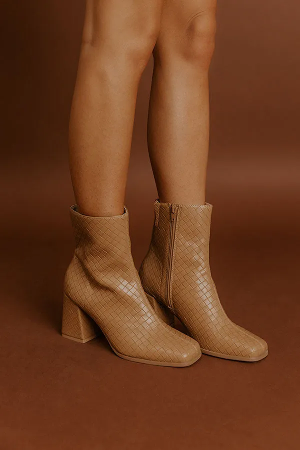 The Demi Faux Leather Woven Boot sold by Impressions product image thumbnail 3