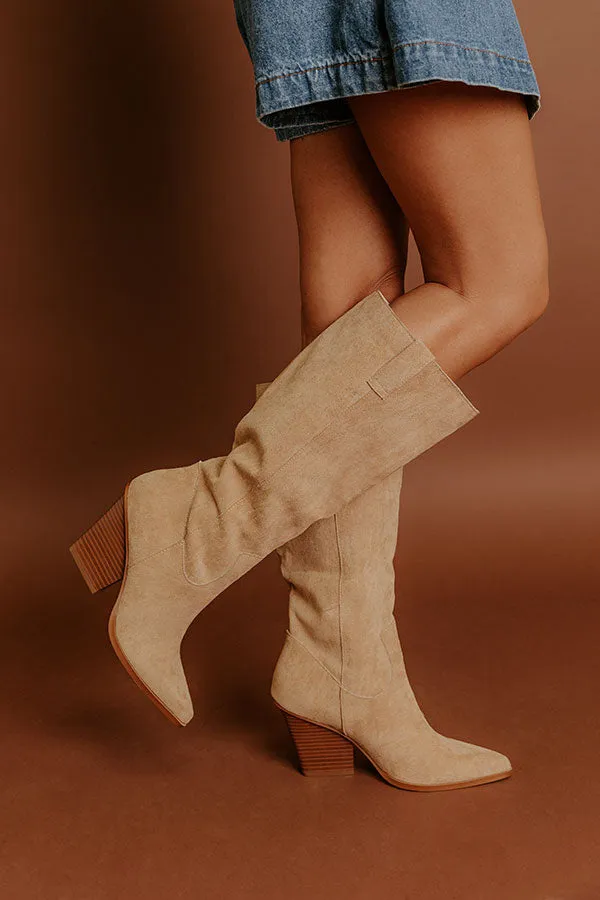 The Collins Faux Suede Knee High Boot sold by Impressions