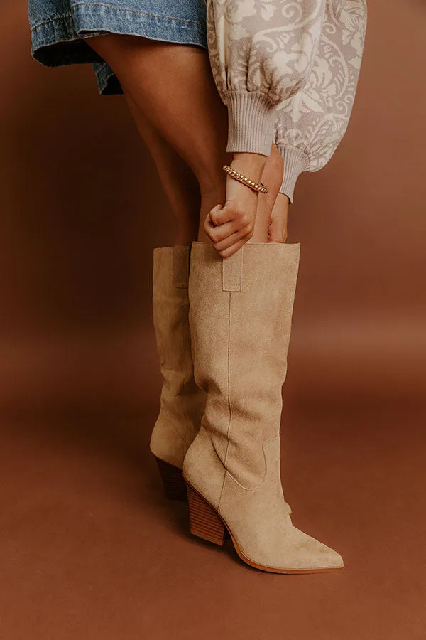 The Collins Faux Suede Knee High Boot sold by Impressions product image thumbnail 2