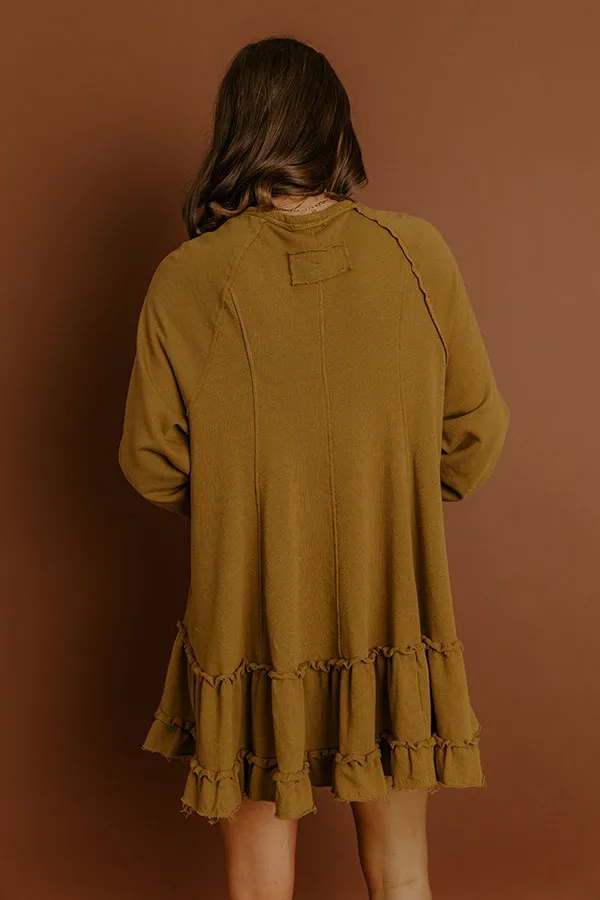 Kind Eyes Eyelet Mini Dress in Brown sold by Impressions product image thumbnail 5