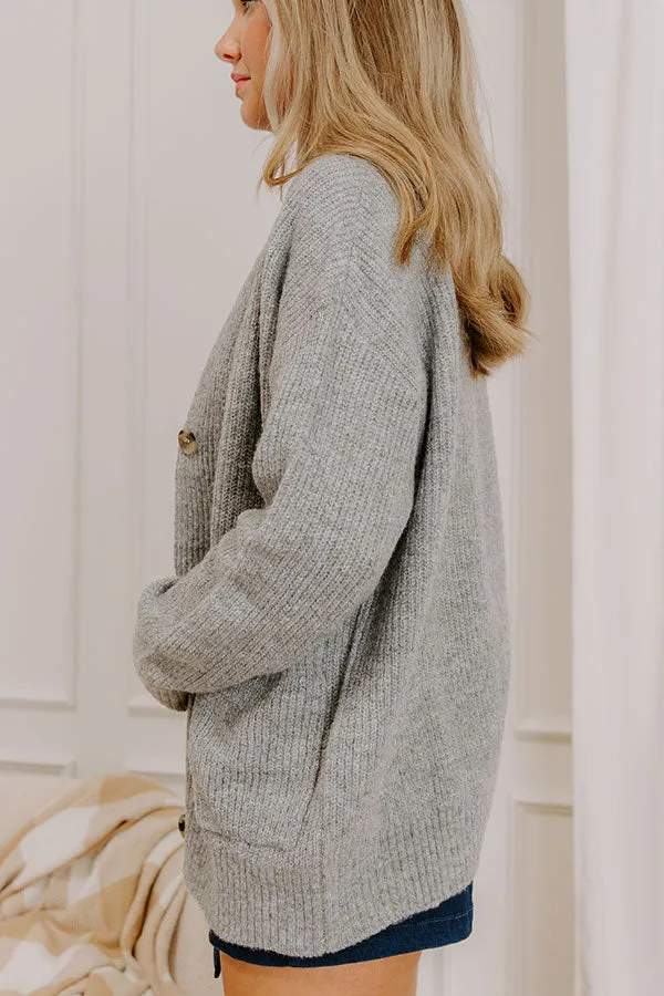 Cider Season Knit Cardigan in Grey sold by Impressions product image thumbnail 3