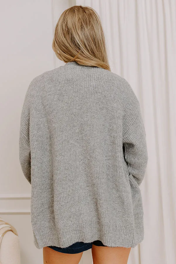 Cider Season Knit Cardigan in Grey sold by Impressions product image thumbnail 4