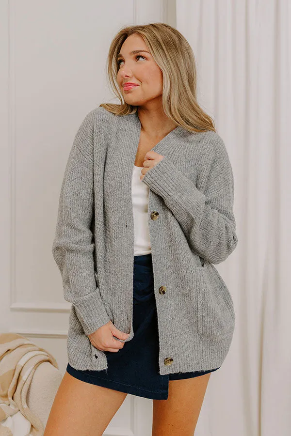 Cider Season Knit Cardigan in Grey sold by Impressions product image thumbnail 2