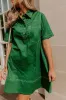 Cafe On Fifth Denim Mini Dress in Green sold by Impressions