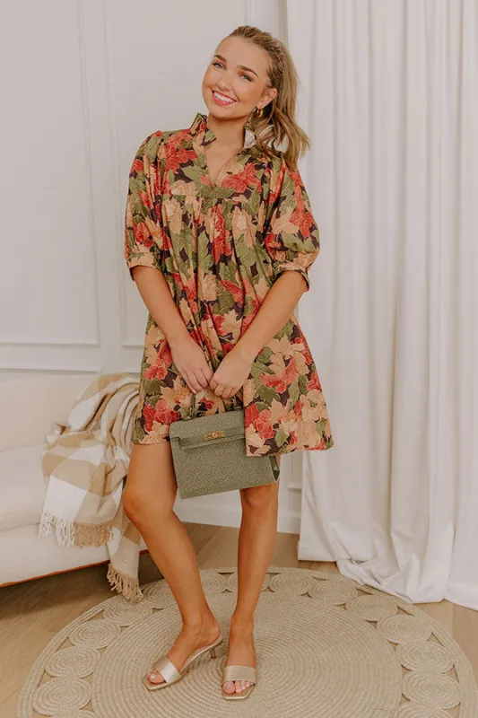 Pick Of The Patch Floral Mini Dress sold by Impressions