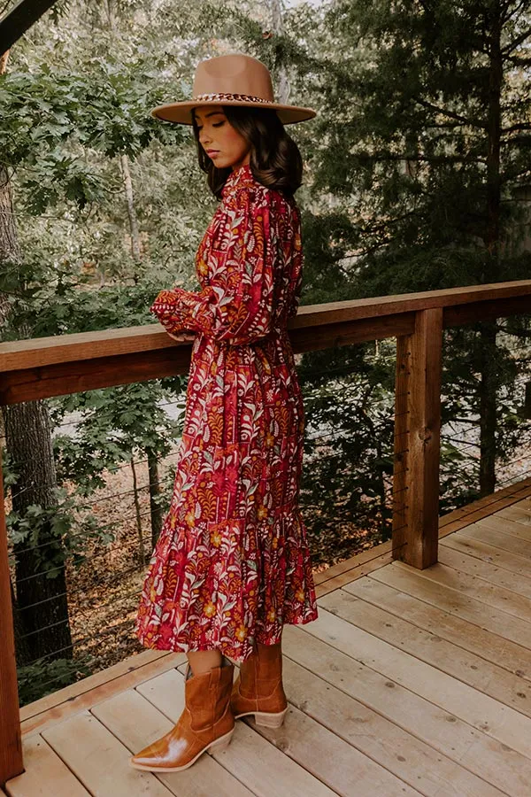 Blooming Keepsake Floral Midi Dress sold by Impressions product image thumbnail 4