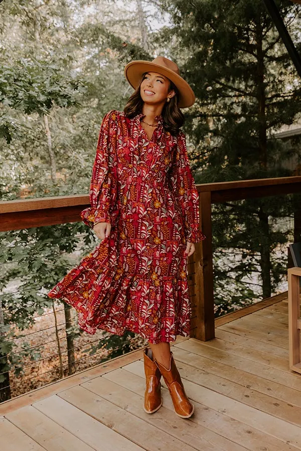 Blooming Keepsake Floral Midi Dress sold by Impressions product image thumbnail 3