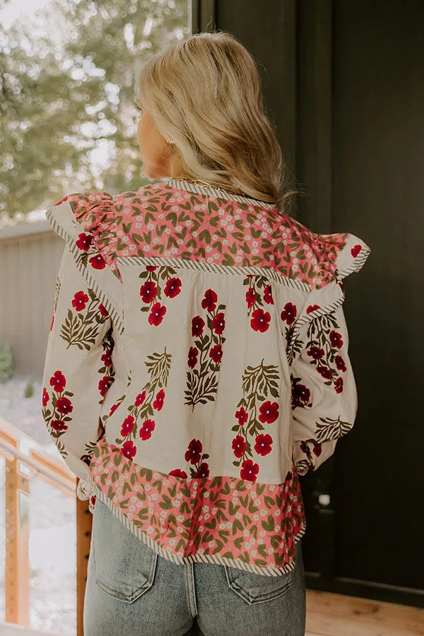 Flower Picking Ruffle Top sold by Impressions product image thumbnail 4