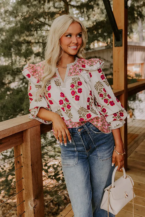 Flower Picking Ruffle Top sold by Impressions product image thumbnail 2