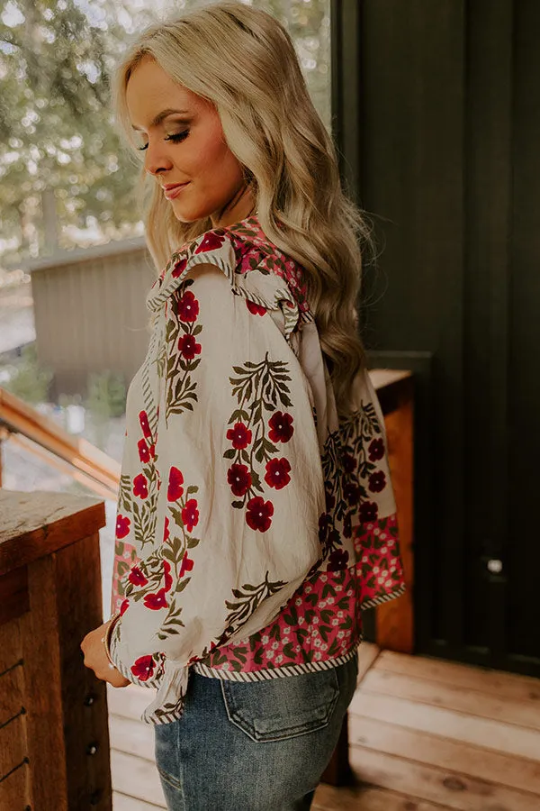 Flower Picking Ruffle Top sold by Impressions product image thumbnail 3