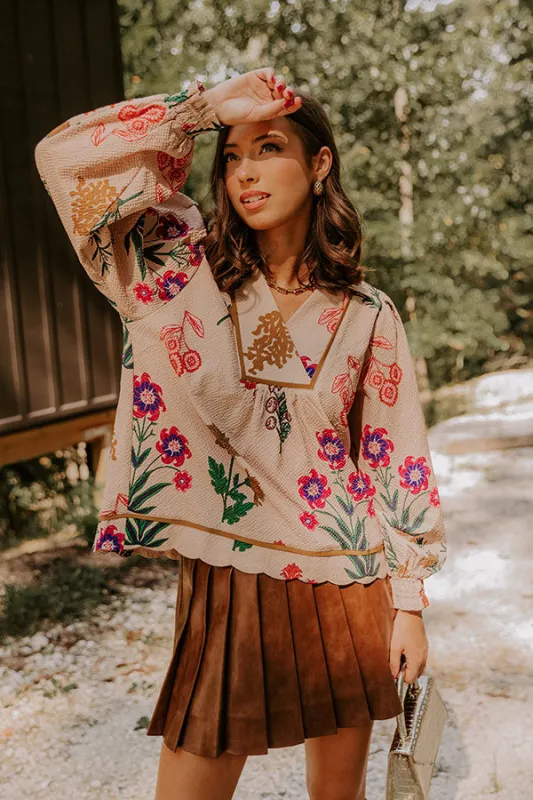 First Pick Floral Top sold by Impressions