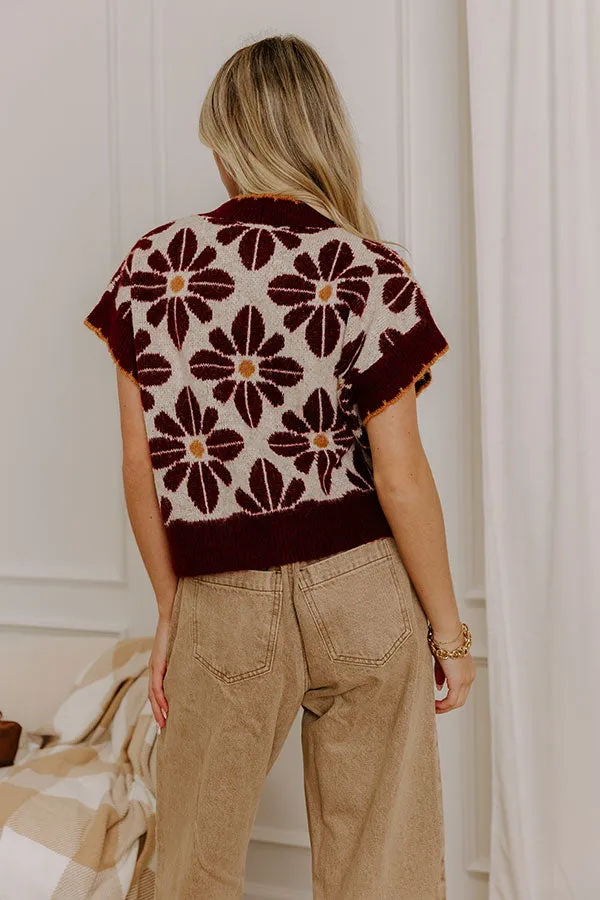 Cherished Moment Floral Knit Sweater Top sold by Impressions product image thumbnail 5